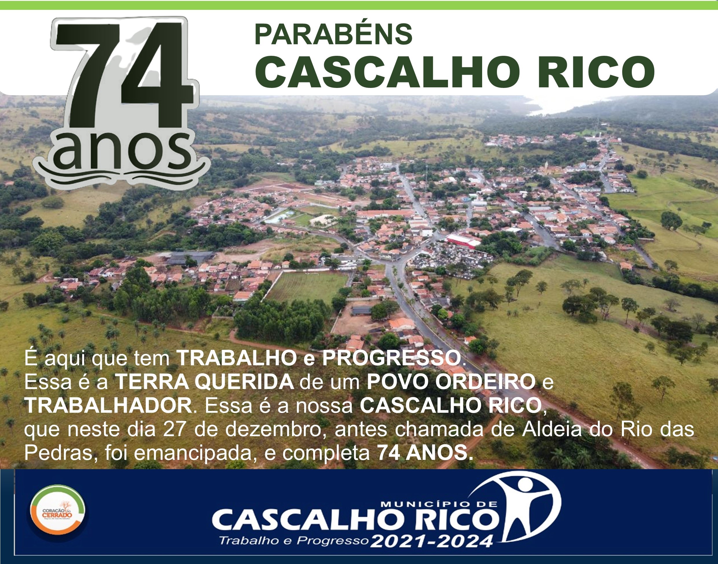 CASCALHO RICO COMPLETA 74 ANOS
