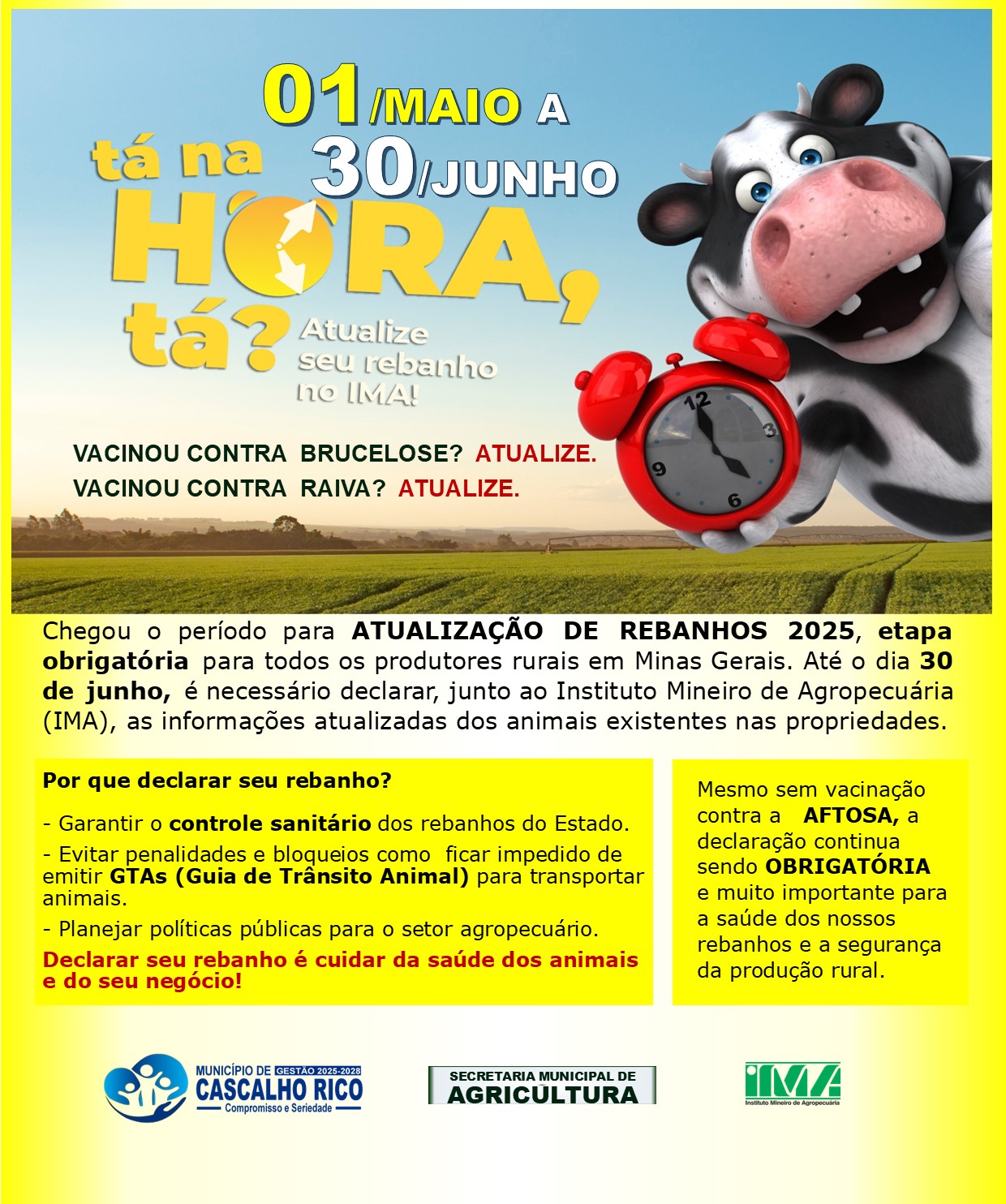ATUALIZAÇÃO DE REBANHO