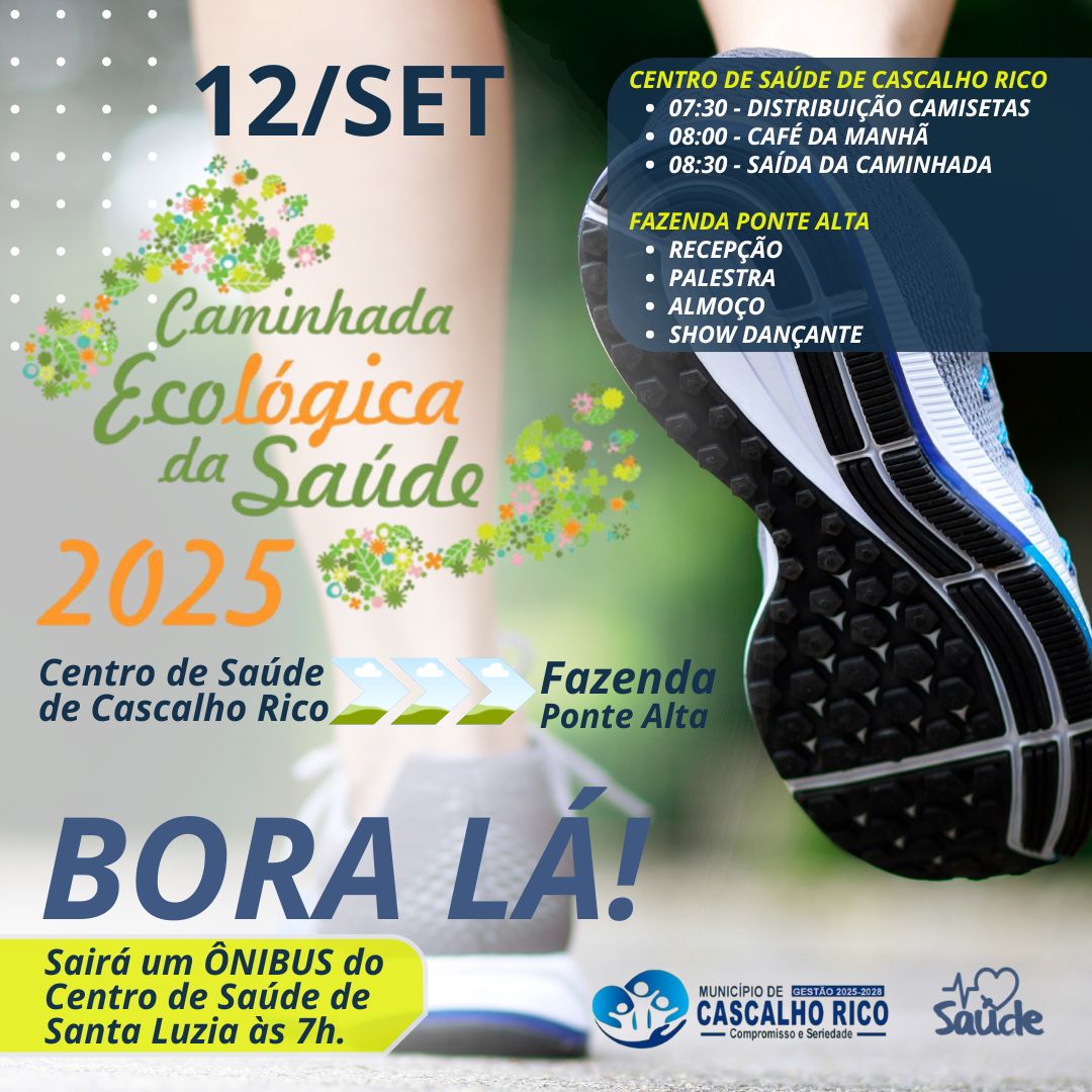 Caminhada Ecológica da Saúde em Cascalho Rico