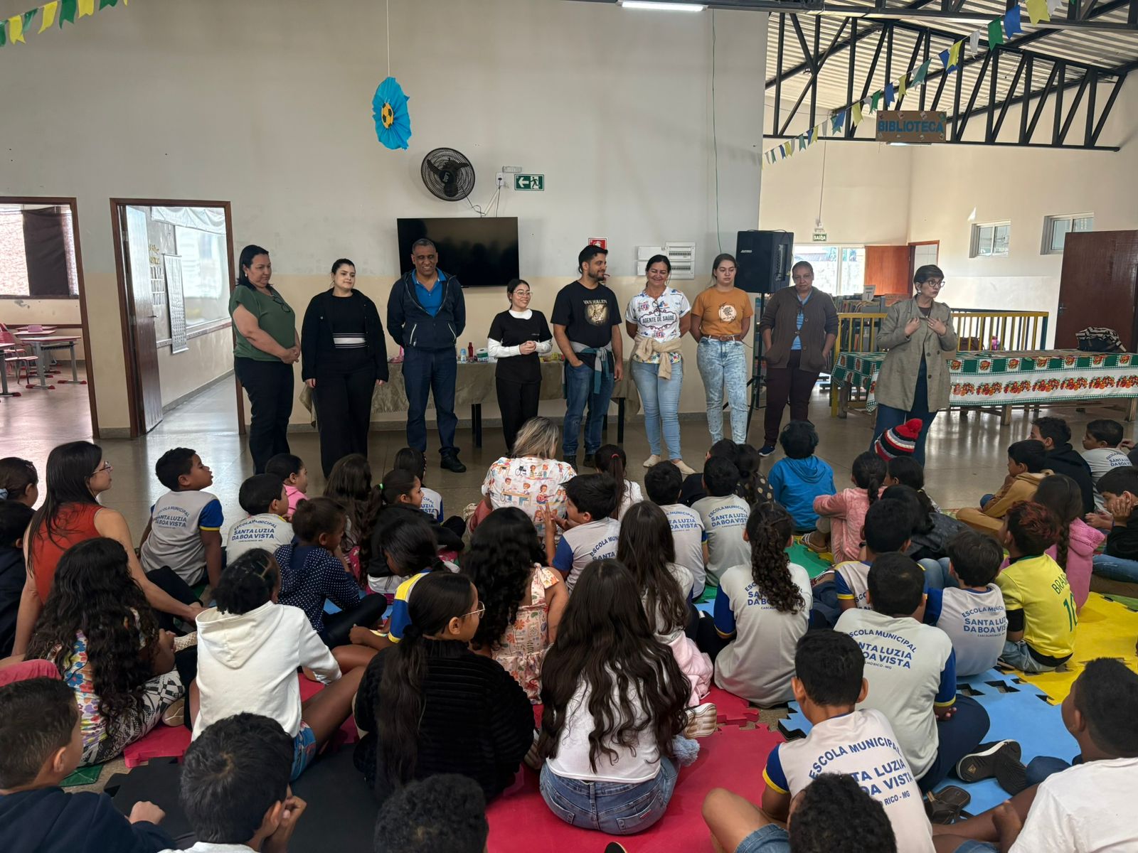 Conscientização sobre higiene e autocuidado na Escola Municipal de Santa Luzia