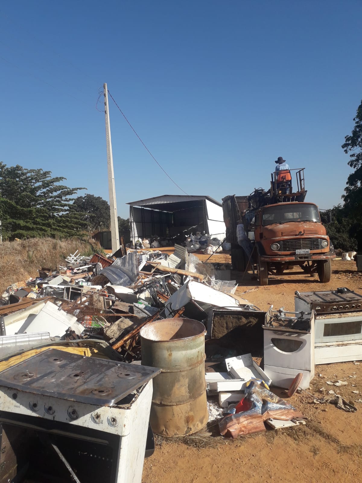 Mais de 3 toneladas de material para reciclagem em Cascalho Rico